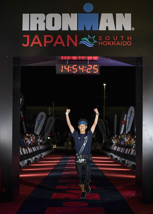 アイアンマンレースのゴールの画像