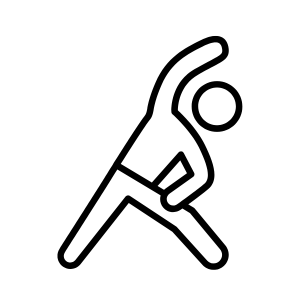 運動をしている画像